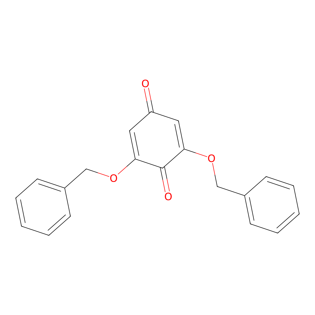 2,6-Bis(benzyloxy)cyclohexa-2,5-diene-1,4-dione molecular structure, CAS 6625-45-2