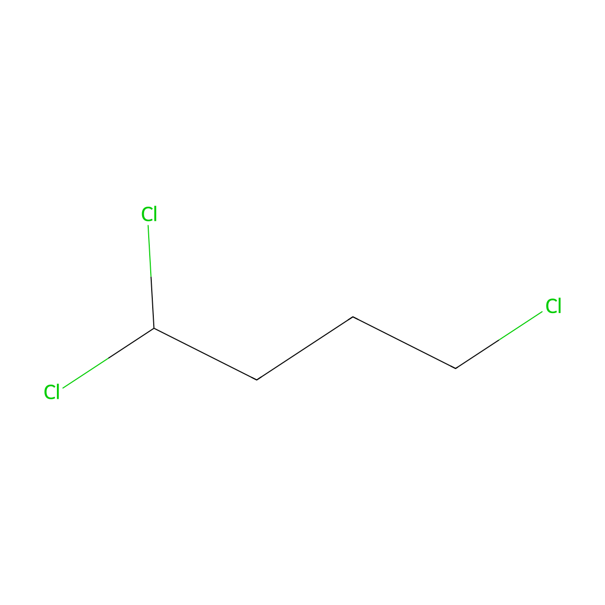 1,1,4-Trichlorobutane molecular structure, CAS 66250-03-1