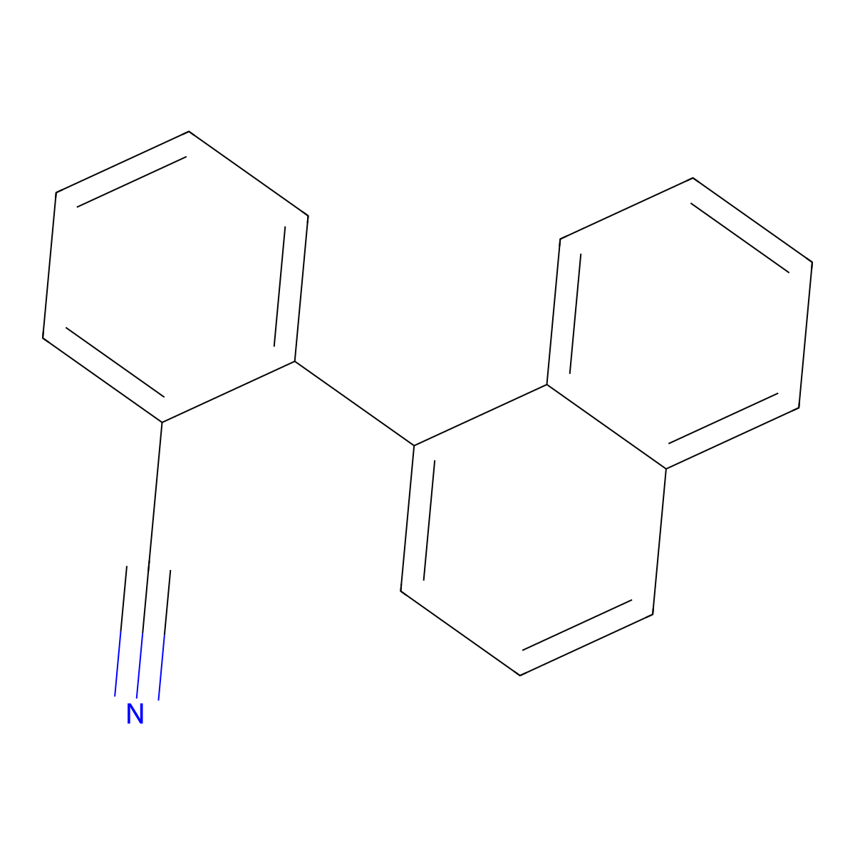 2-(Naphthalen-1-yl)benzonitrile molecular structure, CAS 66252-14-0