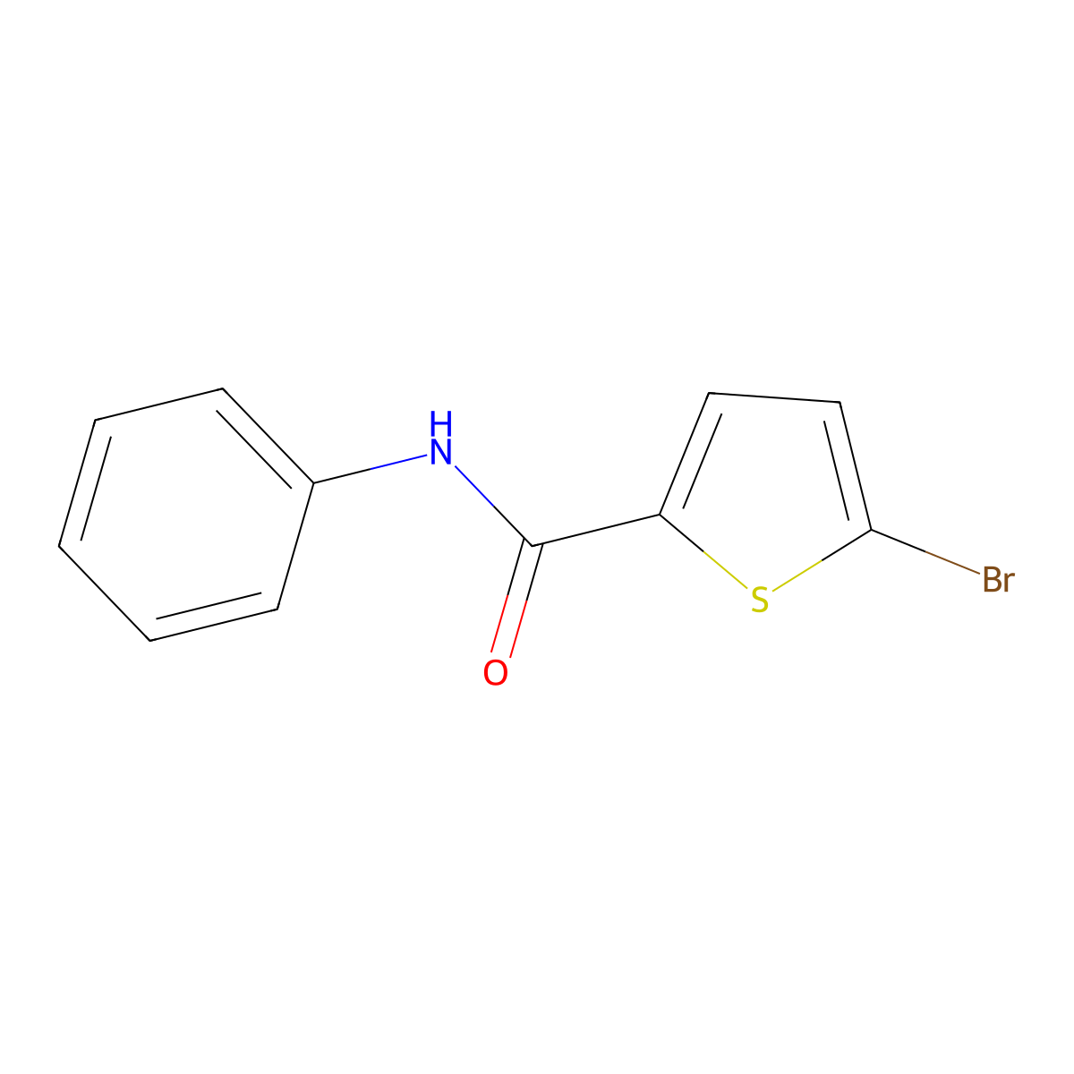 5-bromo-N-phenylthiophene-2-carboxamide molecular structure, CAS 66259-11-8