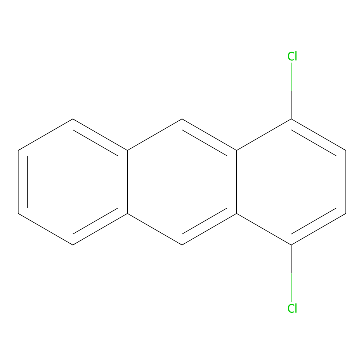 1,4-Dichloroanthracene molecular structure, CAS 66259-12-9