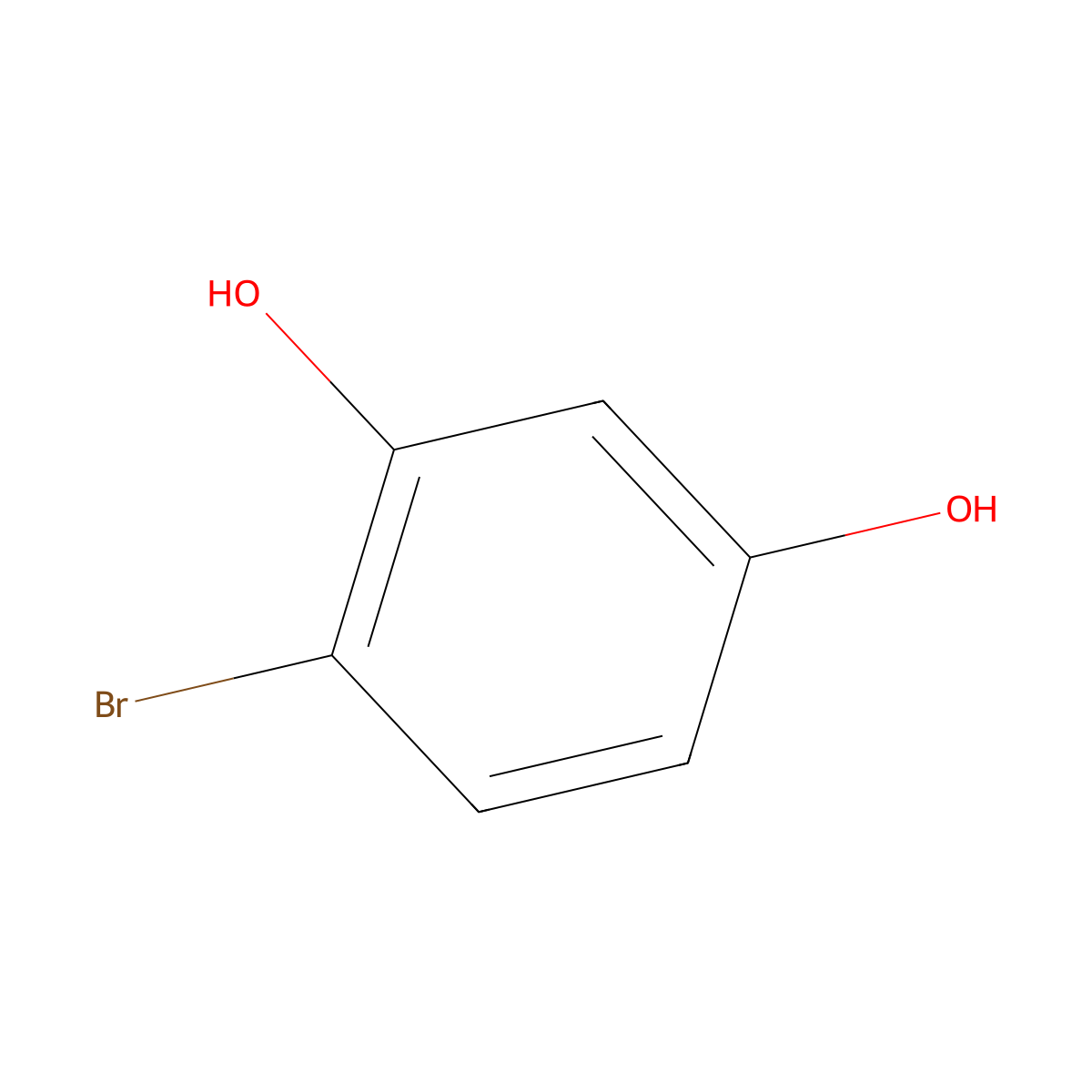4-Bromoresorcinol molecular structure, CAS 6626-15-9