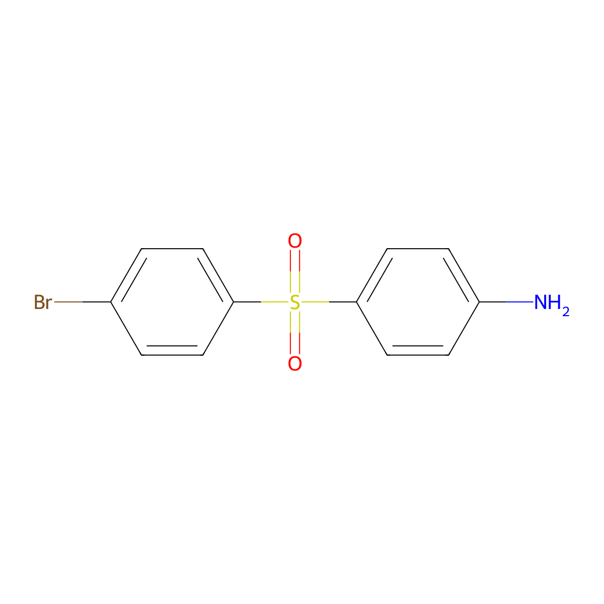 4-(4-Bromobenzene-1-sulfonyl)aniline molecular structure, CAS 6626-22-8