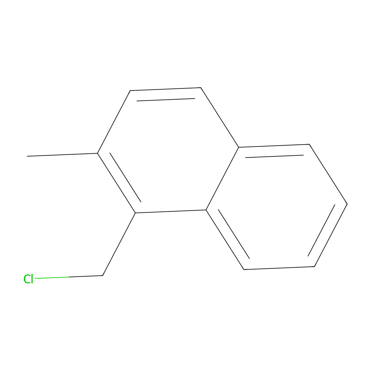 1-Chloromethyl-2-methylnaphthalene molecular structure, CAS 6626-23-9