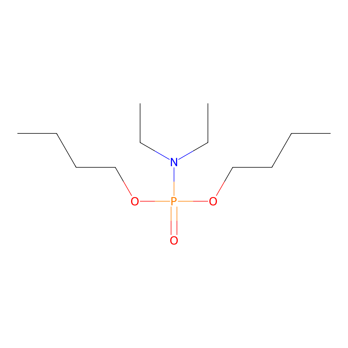 Dibutyl diethylphosphoramidate molecular structure, CAS 6626-39-7