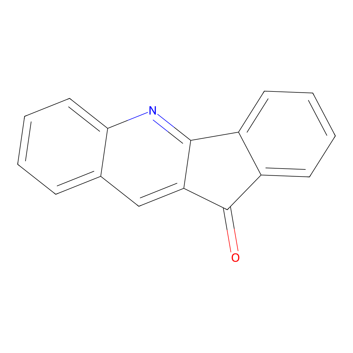 11H-Indeno[1,2-b]quinolin-11-one molecular structure, CAS 6626-66-0