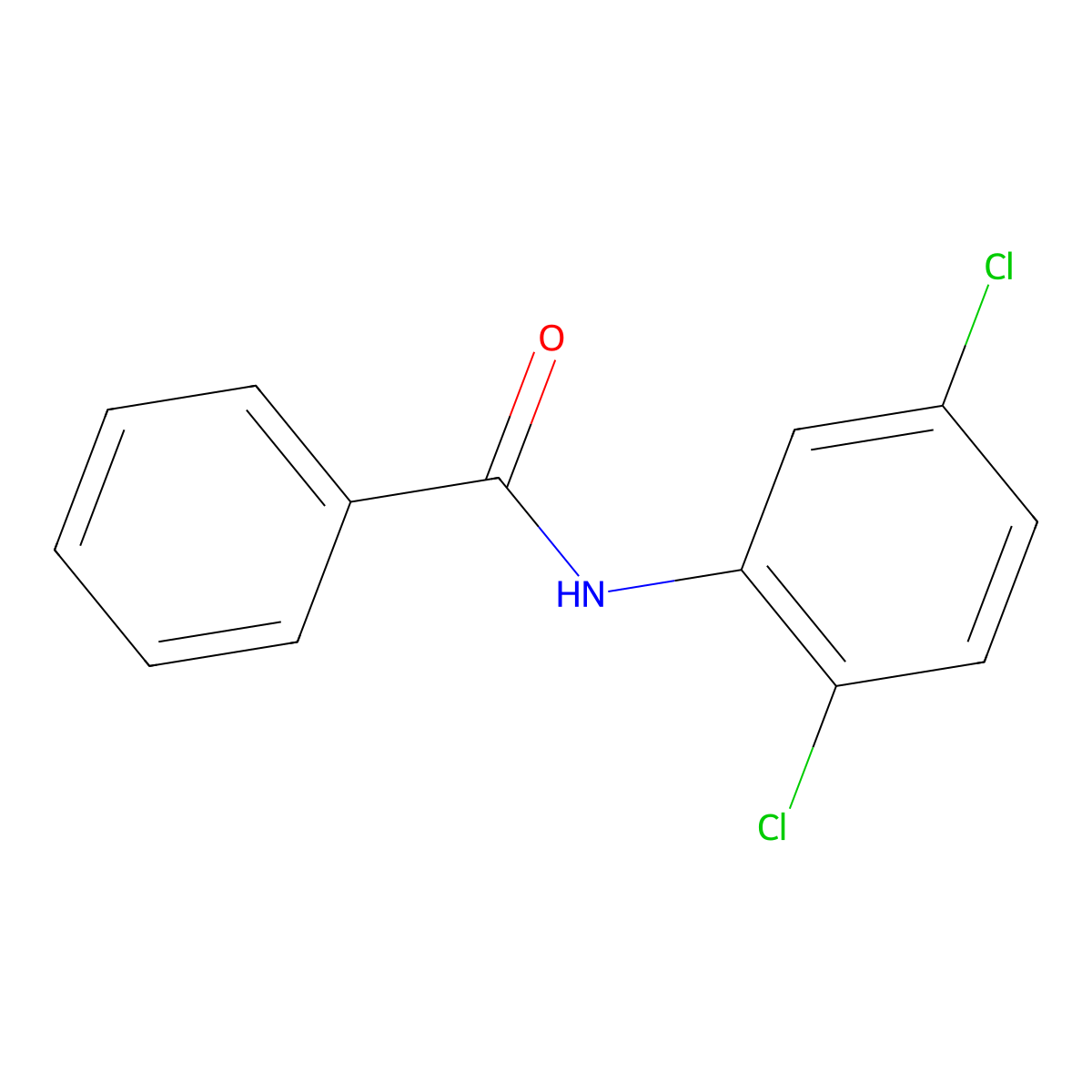 Benzamide, N-(2,5-dichlorophenyl)- molecular structure, CAS 6626-75-1
