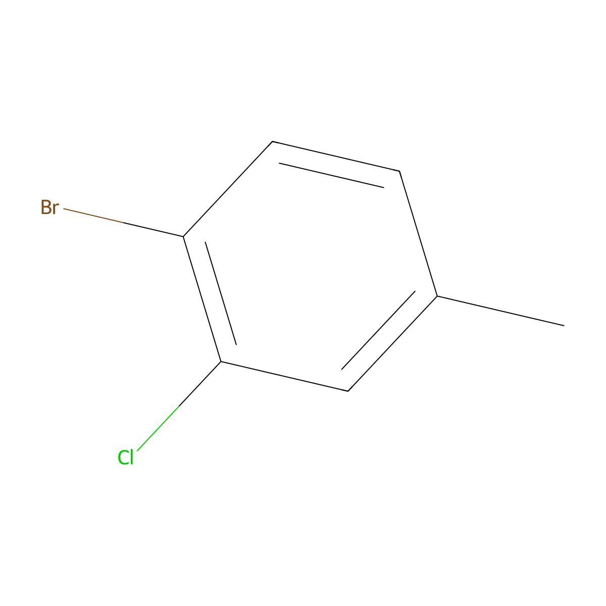 4-Bromo-3-chlorotoluene molecular structure, CAS 6627-51-6