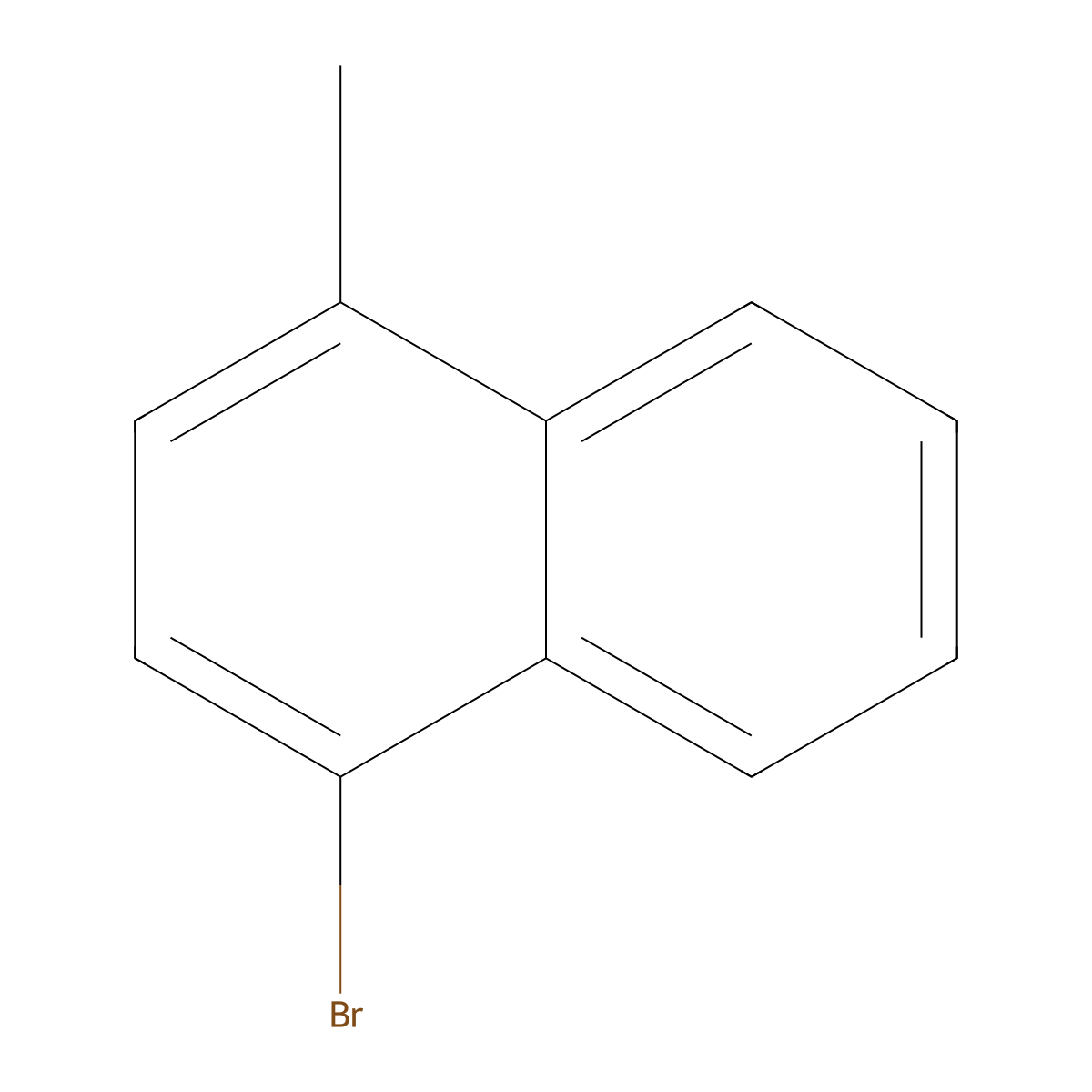 1-Bromo-4-methylnaphthalene molecular structure, CAS 6627-78-7