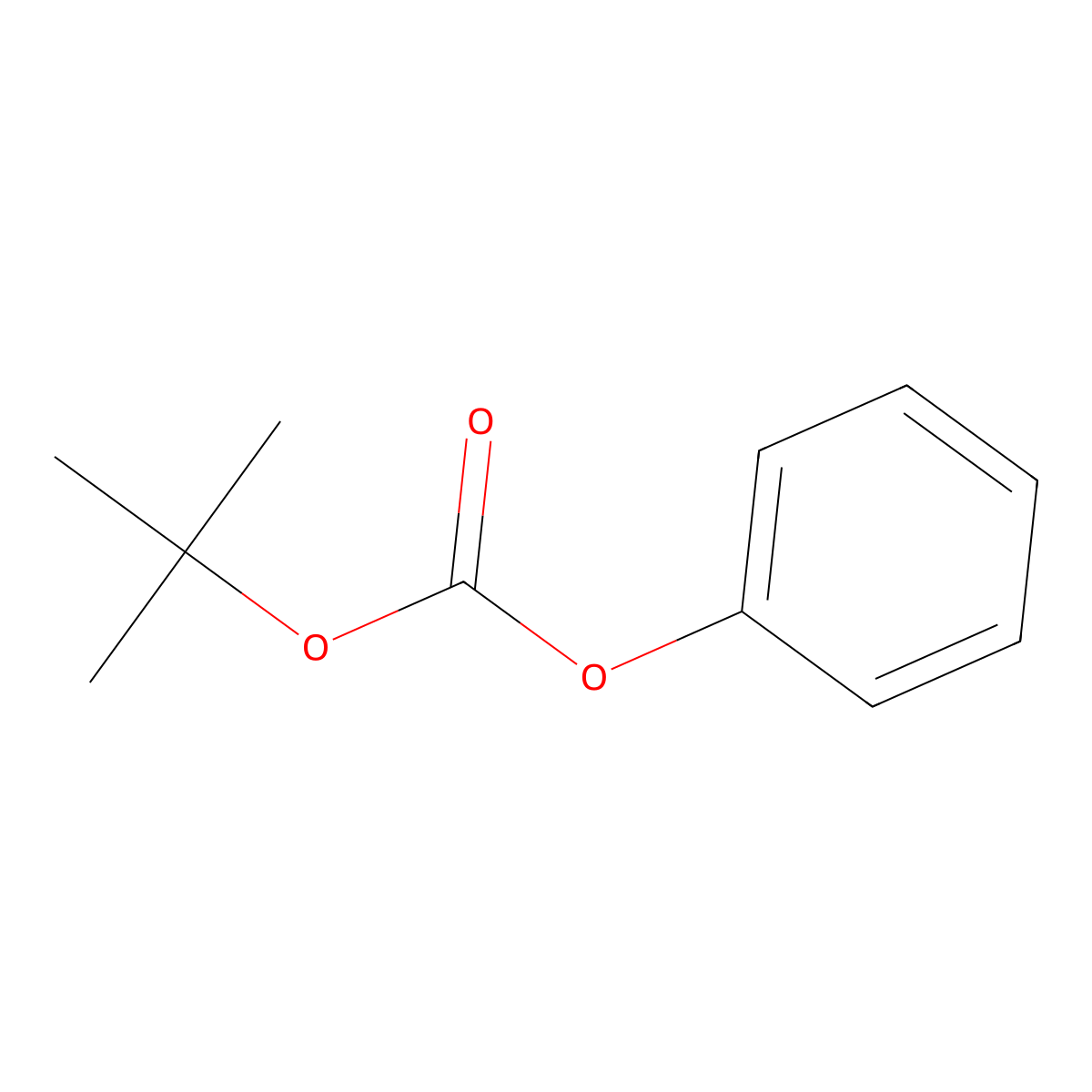 Carbonic acid, 1,1-dimethylethyl phenyl ester molecular structure, CAS 6627-89-0