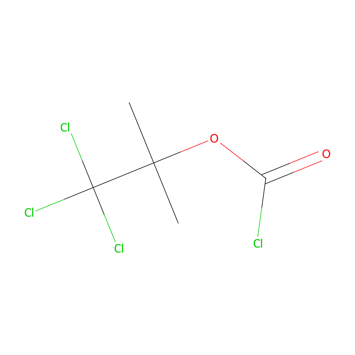2,2,2-Trichloro-tert-butyl chloroformate molecular structure, CAS 66270-36-8