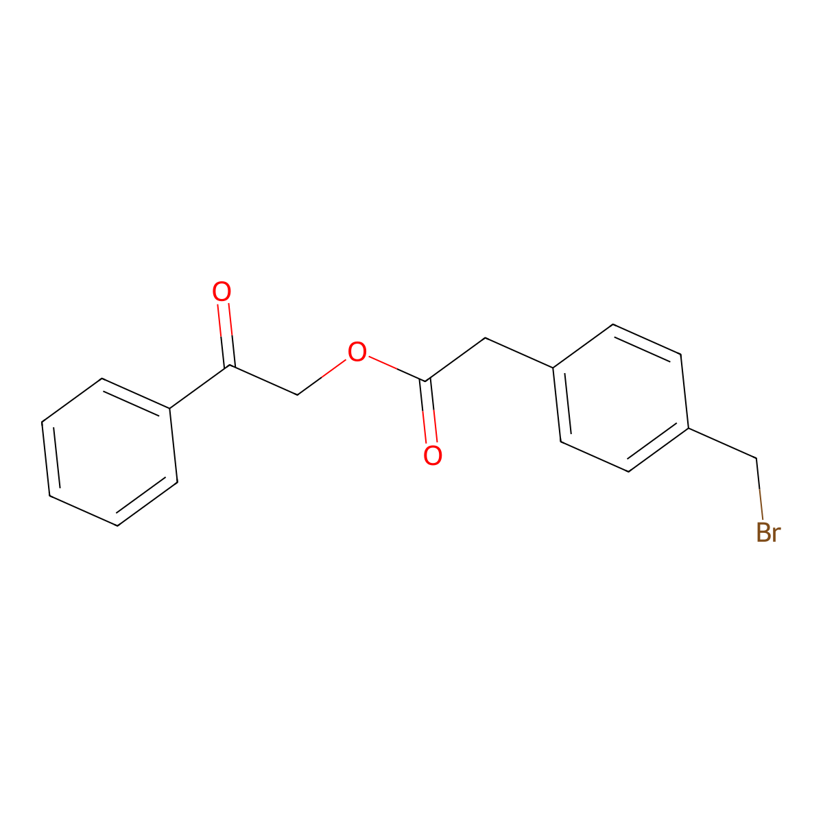 Phenacyl 4-(Bromomethyl)phenylacetate molecular structure, CAS 66270-97-1