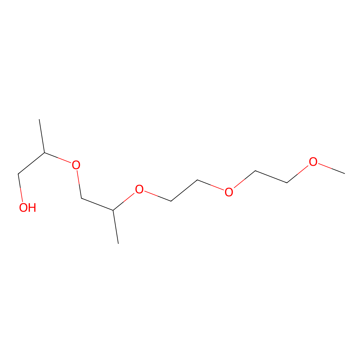 2,5,8,11-Tetraoxatridecan-13-ol, 9,12(9,13-,10,12 or 10,13)-dimethyl- molecular structure, CAS 66271-91-8