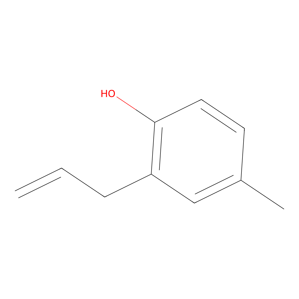 2-Allyl-p-cresol molecular structure, CAS 6628-06-4
