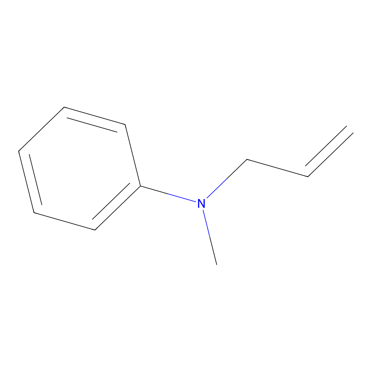 N-Allyl-N-methylaniline molecular structure, CAS 6628-07-5