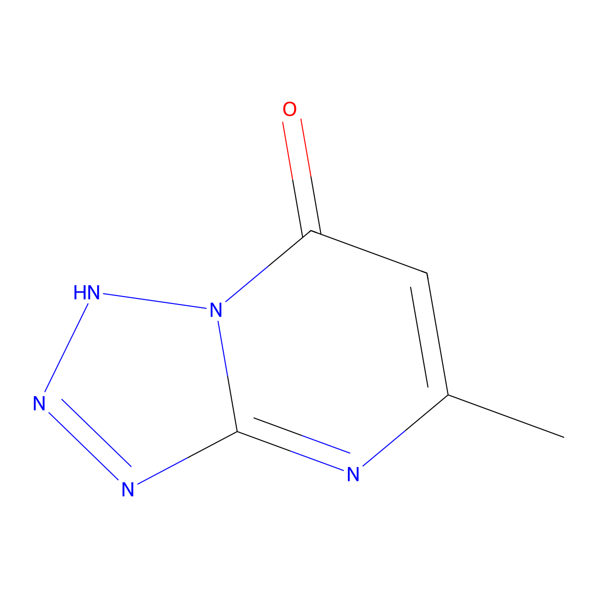 5-Methyltetrazolo[1,5-a]pyrimidin-7-ol molecular structure, CAS 6628-20-2