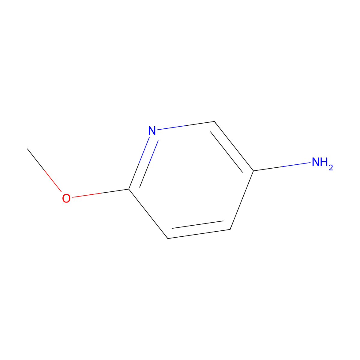 6-Methoxy-3-pyridinylamine molecular structure, CAS 6628-77-9