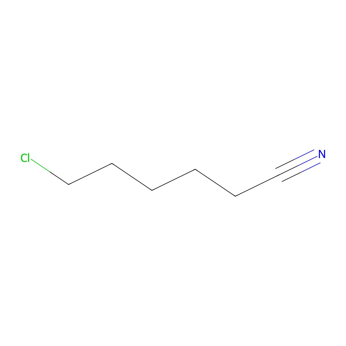 6-Chlorohexanenitrile molecular structure, CAS 6628-78-0