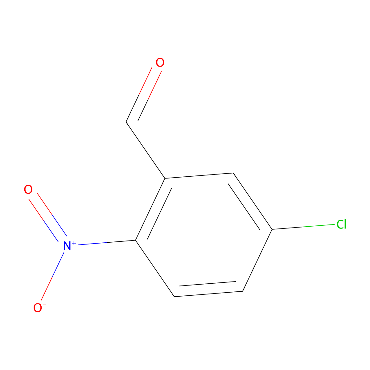 5-Chloro-2-nitrobenzaldehyde molecular structure, CAS 6628-86-0