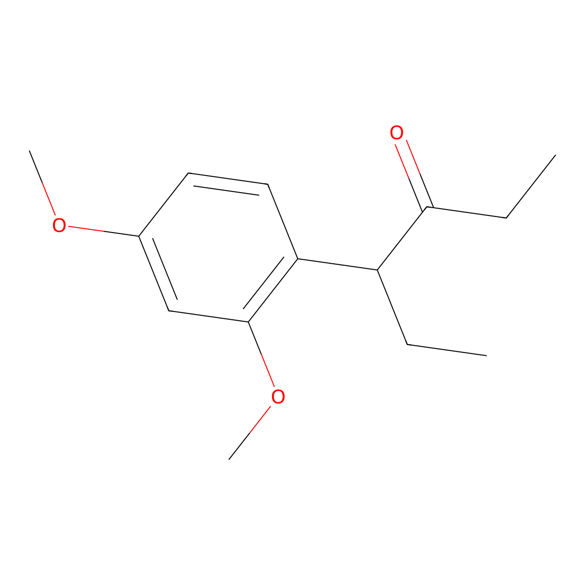 4-(2,4-Dimethoxyphenyl)hexan-3-one molecular structure, CAS 6628-89-3