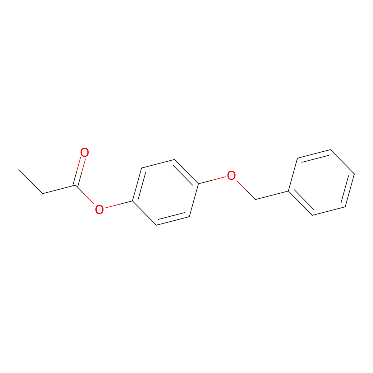 4-Benzyloxyphenyl propionate molecular structure, CAS 6628-99-5