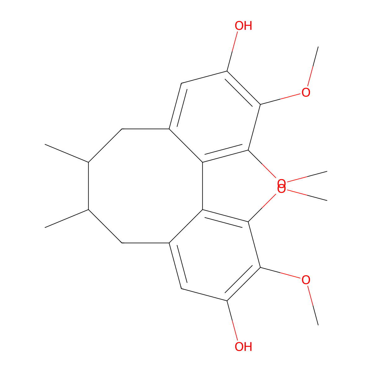 Gomisin J molecular structure, CAS 66280-25-9