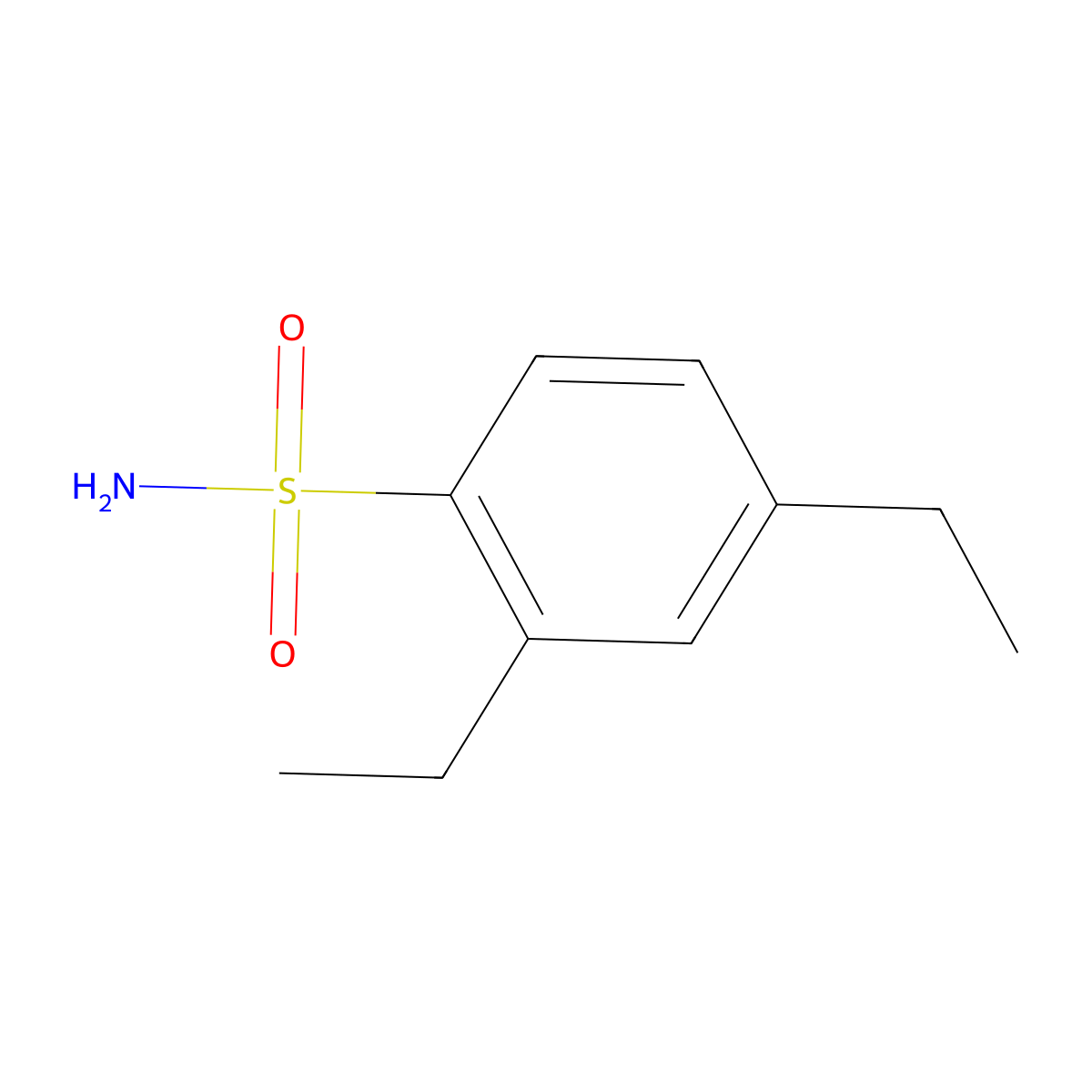 2,4-Diethylbenzenesulfonamide molecular structure, CAS 66280-33-9