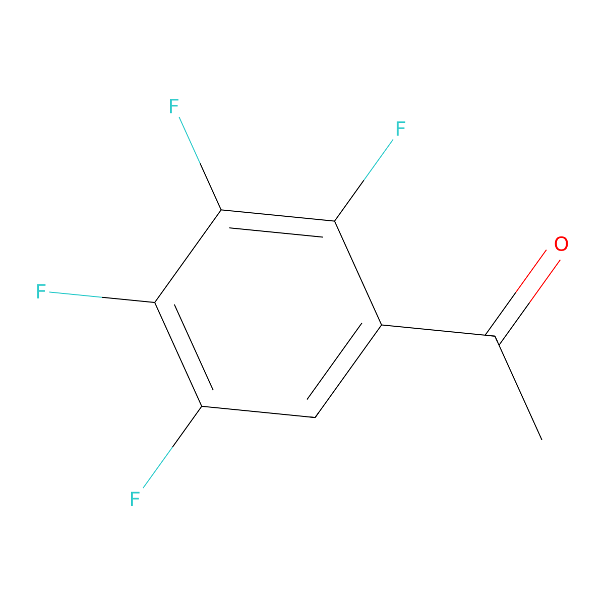 2',3',4',5'-Tetrafluoroacetophenone molecular structure, CAS 66286-21-3