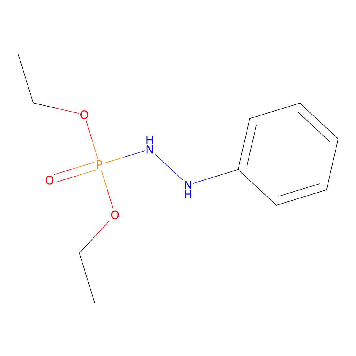 1-Diethoxyphosphoryl-2-phenylhydrazine molecular structure, CAS 6629-49-8