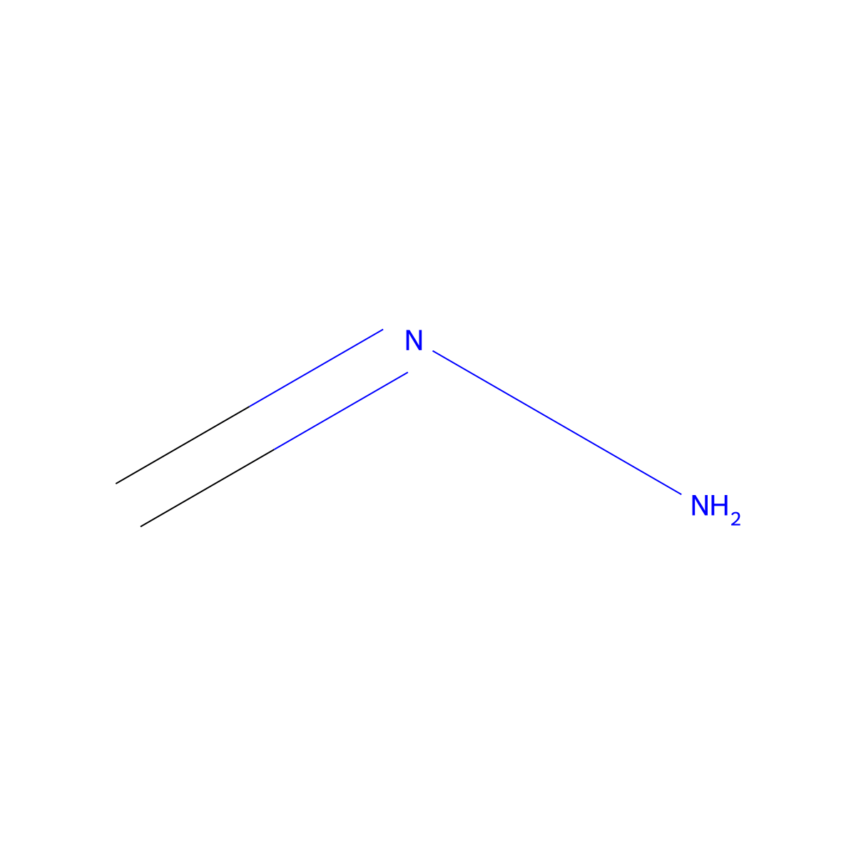 Formaldehyde hydrazone molecular structure, CAS 6629-91-0