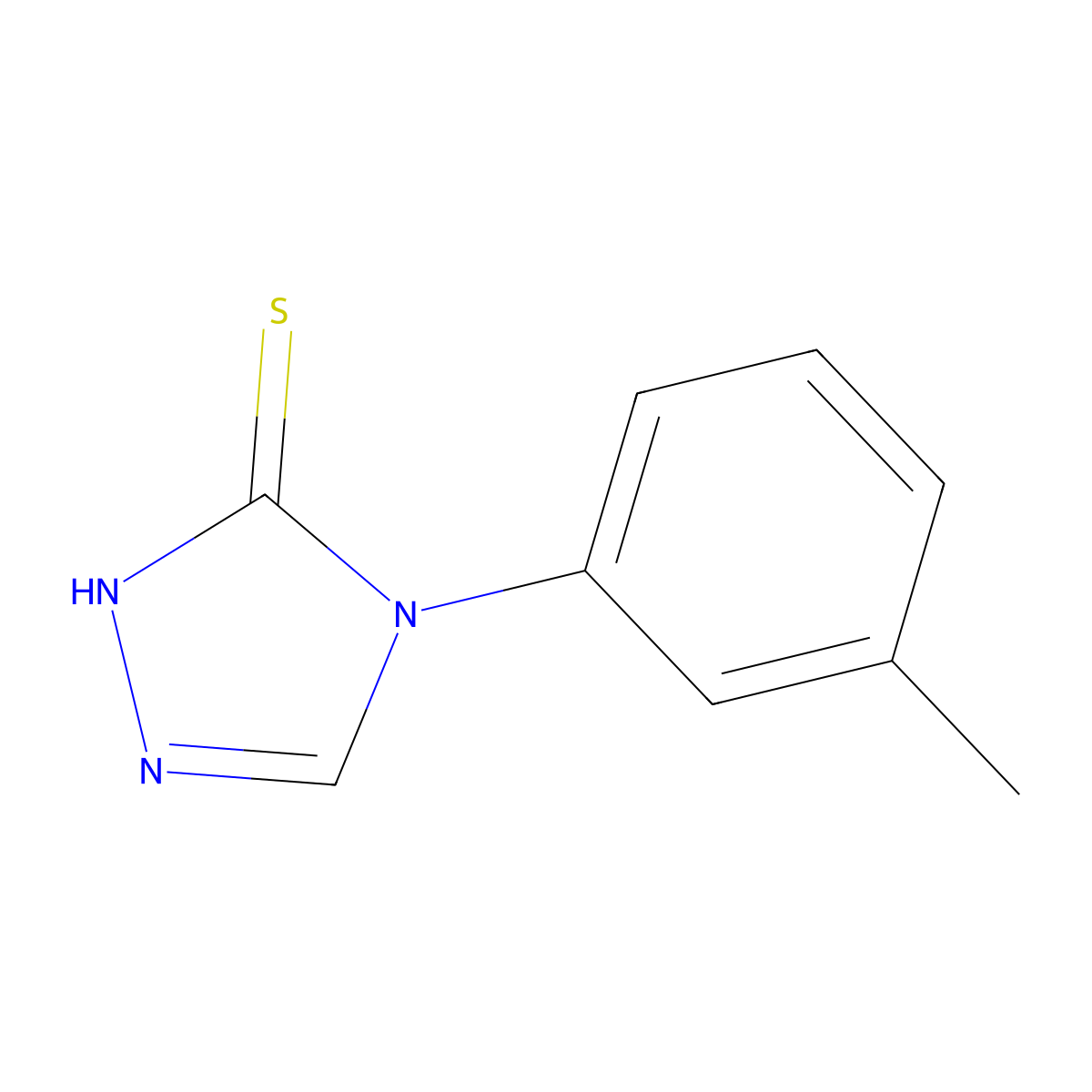 4-(3-Methylphenyl)-1,2,4-triazole-3-thiol molecular structure, CAS 66297-53-8