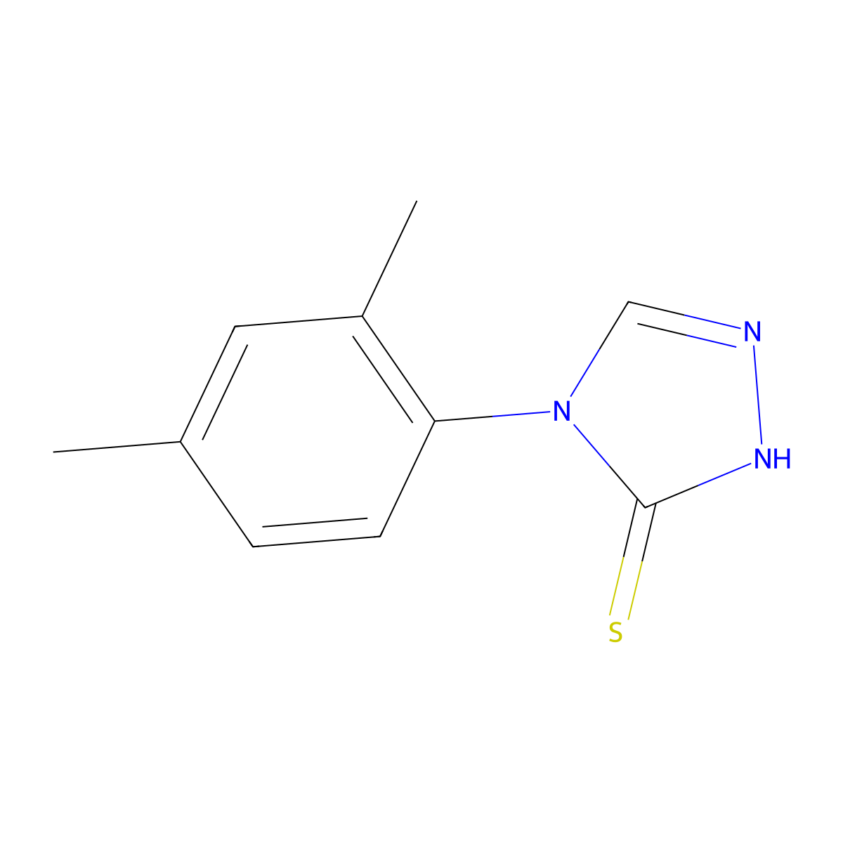 4-(2,4-dimethylphenyl)-4H-1,2,4-triazole-3-thiol molecular structure, CAS 66297-59-4