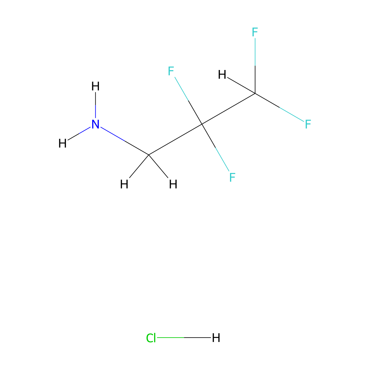 2,2,3,3-Tetrafluoropropan-1-amine hydrochloride molecular structure, CAS 663-65-0