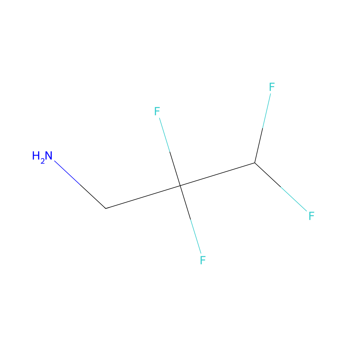 2,2,3,3-Tetrafluoropropan-1-amine molecular structure, CAS 663-69-4
