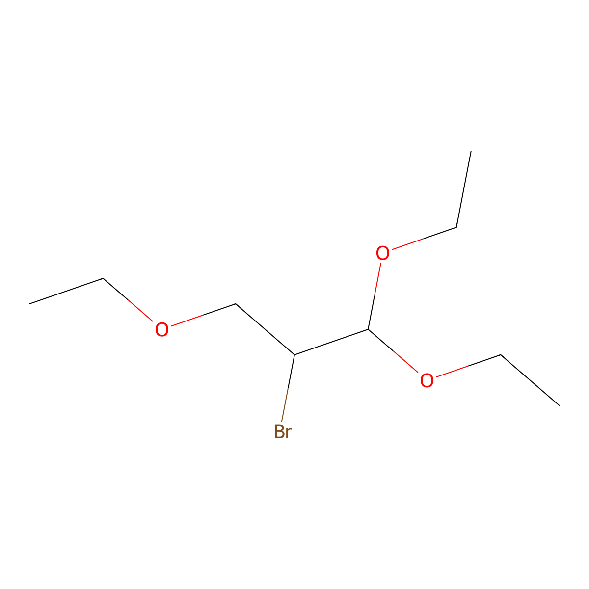 2-Bromo-1,1,3-triethoxypropane molecular structure, CAS 6630-39-3