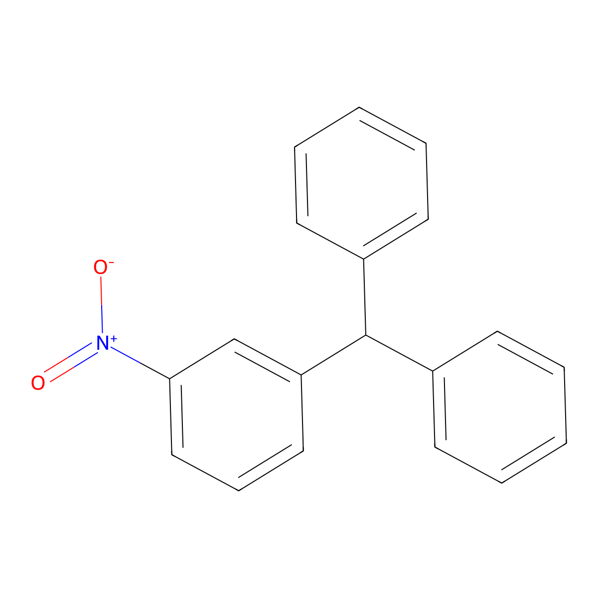 1-Benzhydryl-3-nitrobenzene molecular structure, CAS 6630-83-7