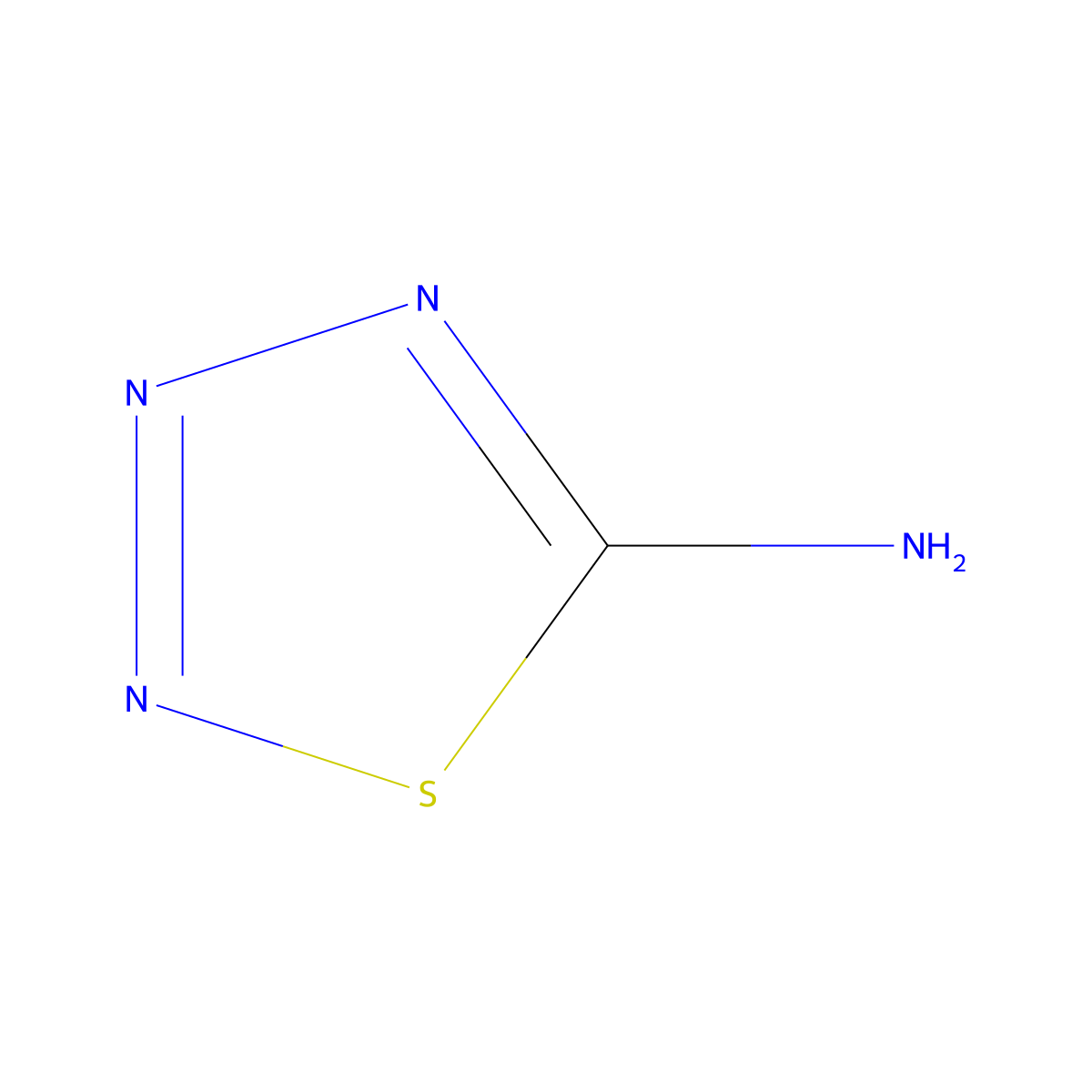 1,2,3,4-Thiatriazol-5-amine molecular structure, CAS 6630-99-5