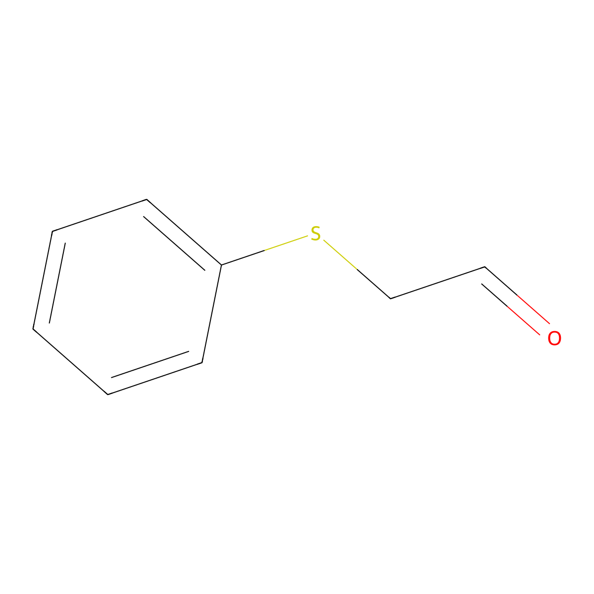 (Phenylsulfanyl)acetaldehyde molecular structure, CAS 66303-55-7