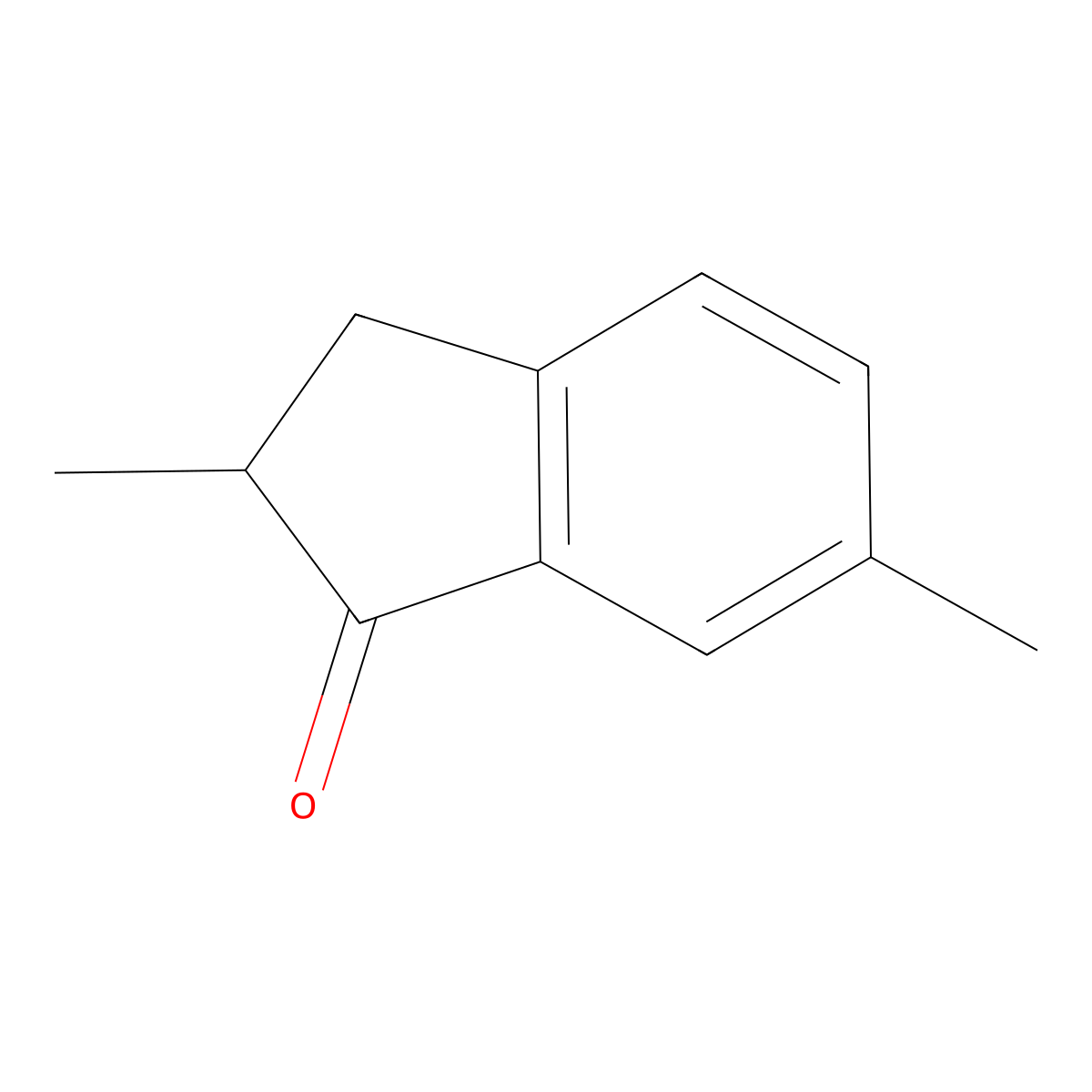 2,3-Dihydro-2,6-dimethyl-1H-inden-1-one molecular structure, CAS 66309-83-9