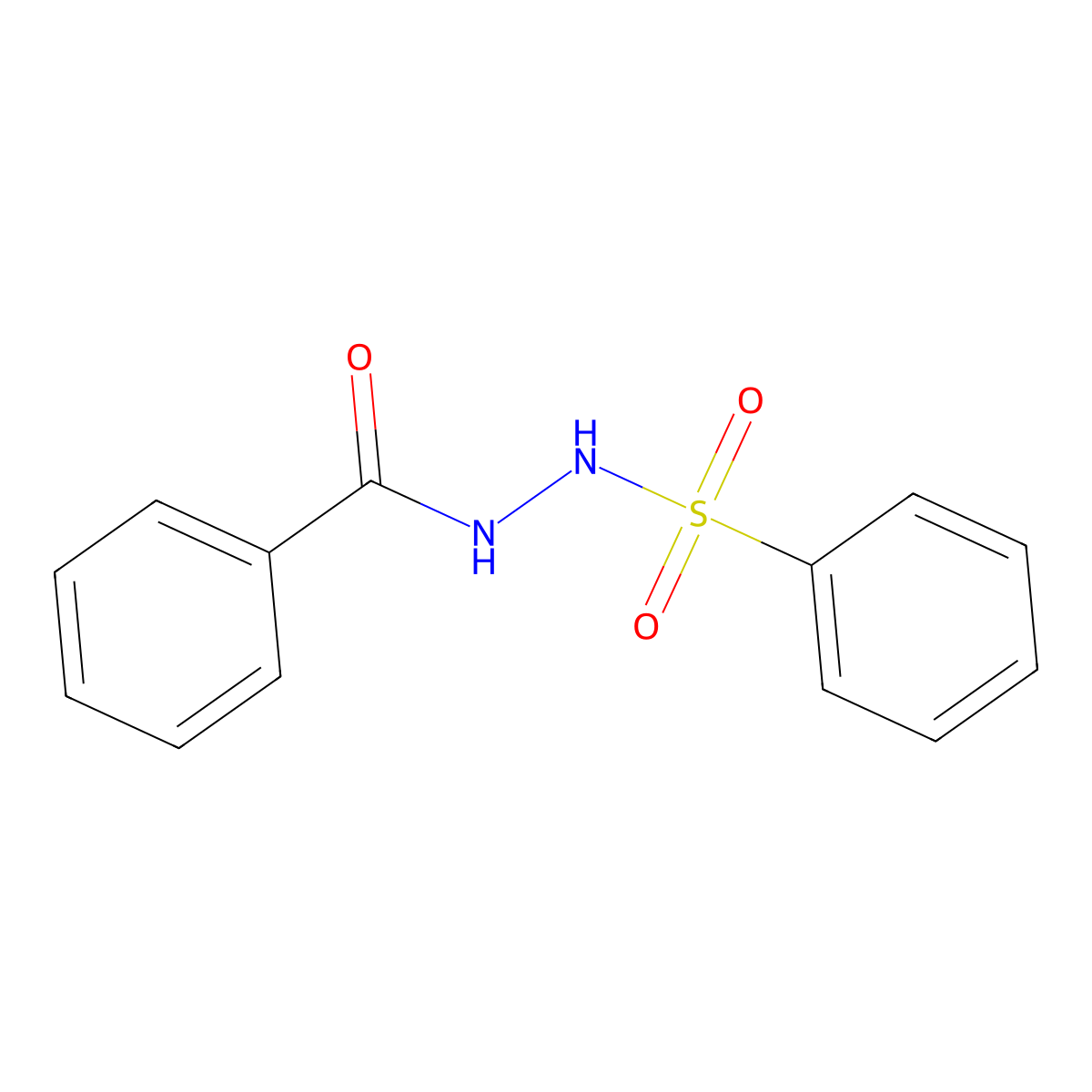 Benzoic acid, 2-(phenylsulfonyl)hydrazide molecular structure, CAS 6631-28-3