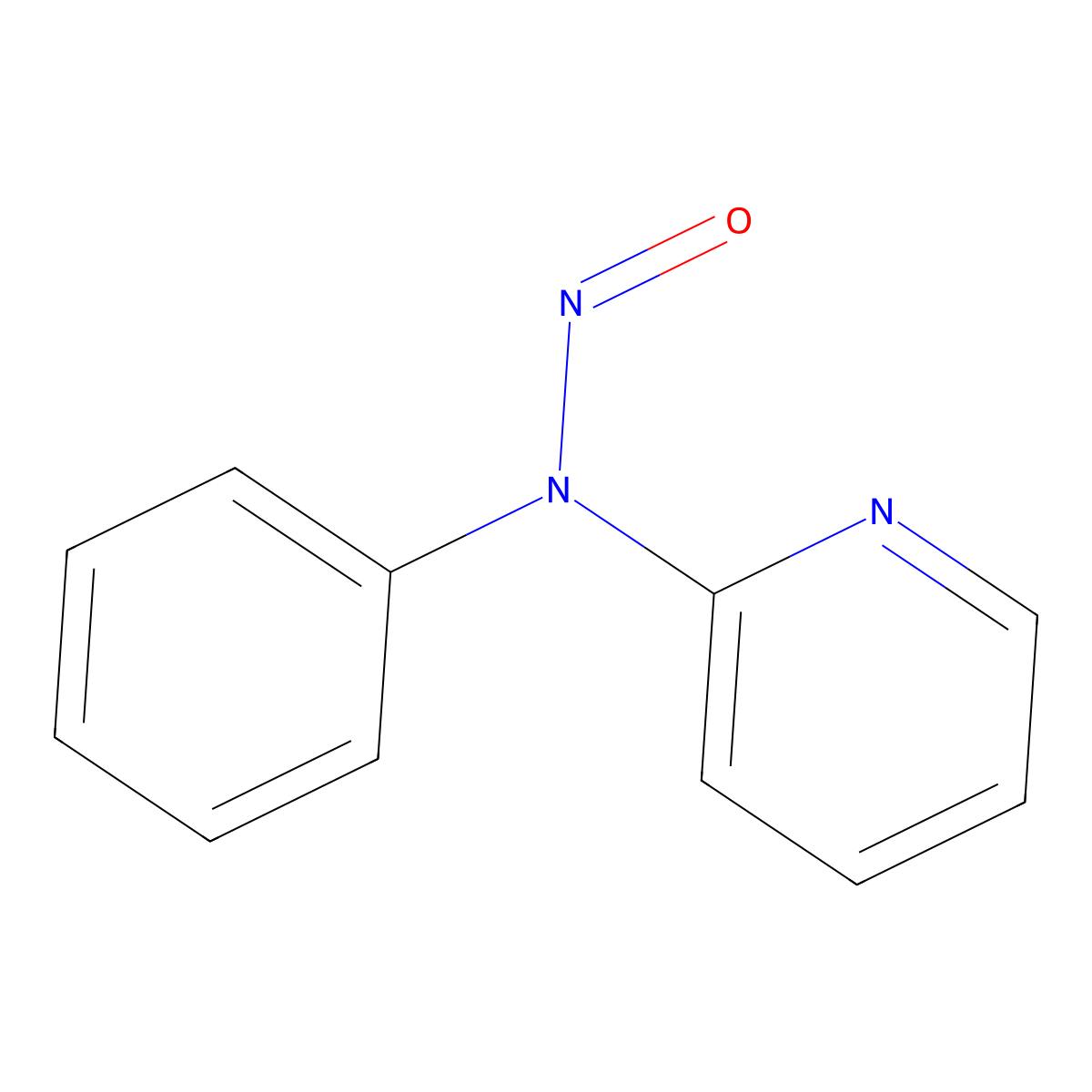 N-Nitroso-N-phenyl-2-pyridinamine molecular structure, CAS 6631-38-5