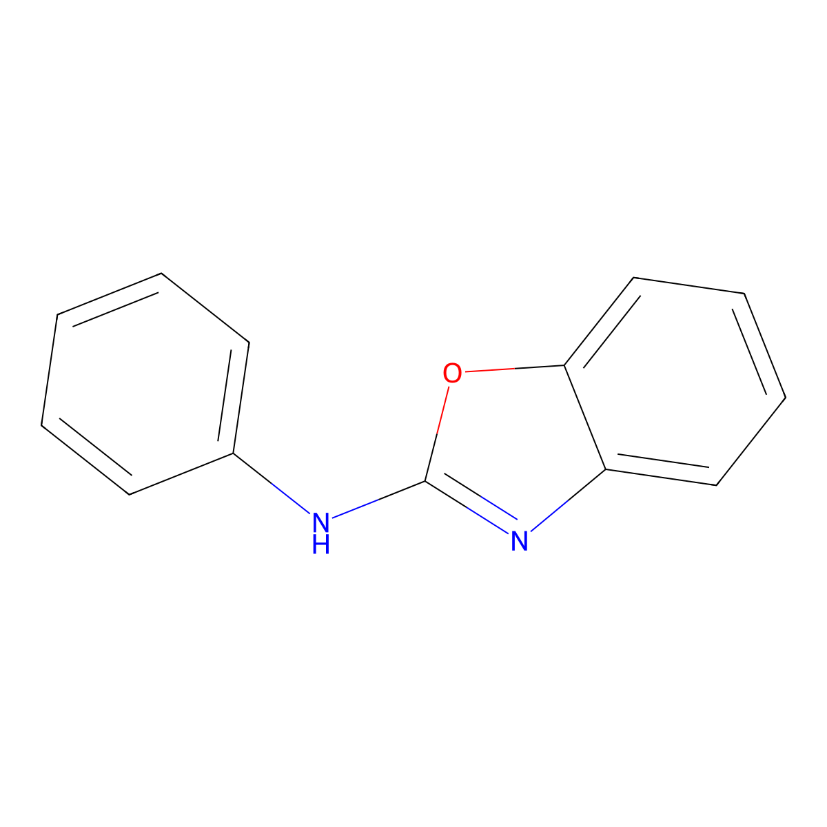 N-phenyl-1,3-benzoxazol-2-amine molecular structure, CAS 6631-42-1