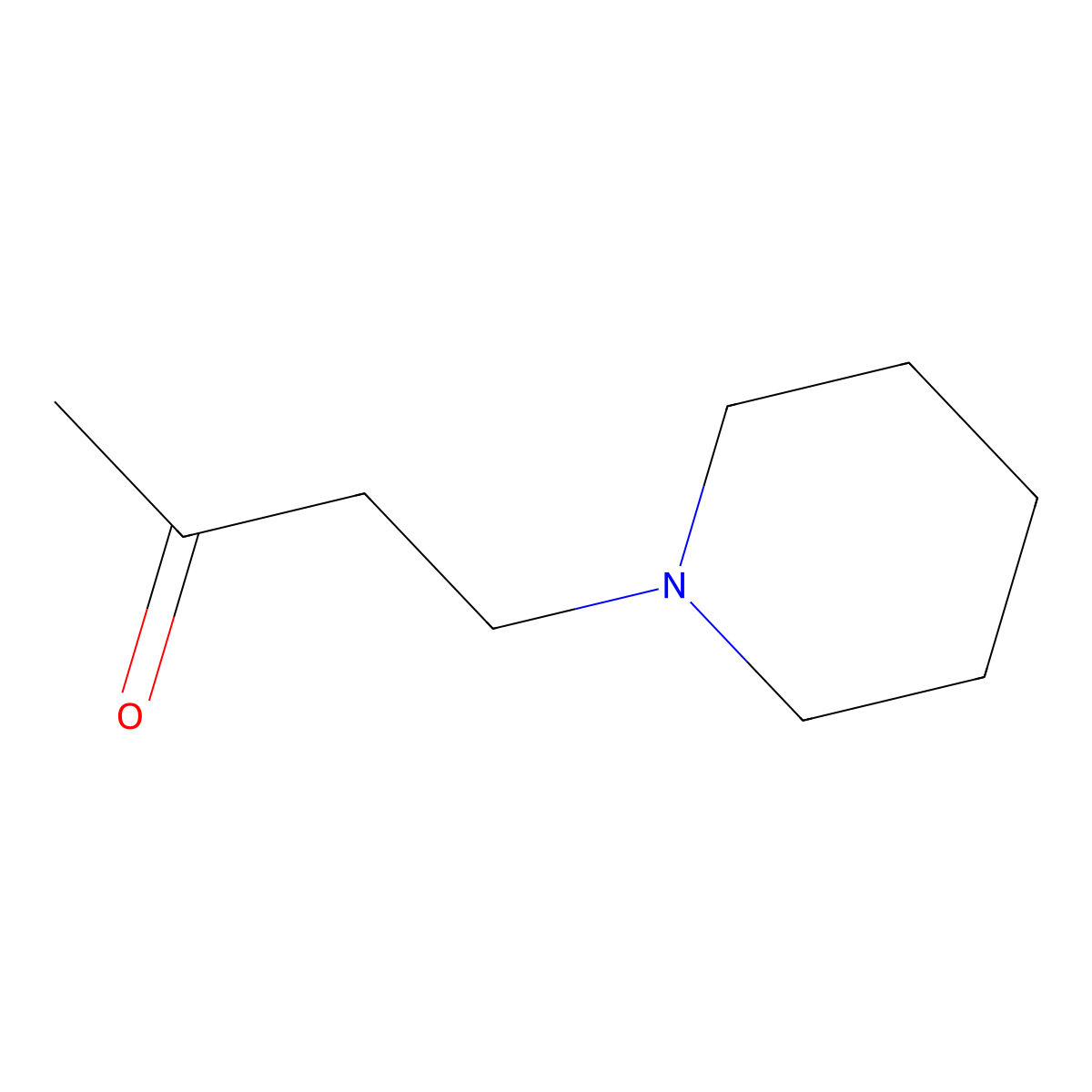 4-(Piperidin-1-yl)butan-2-one molecular structure, CAS 6631-71-6