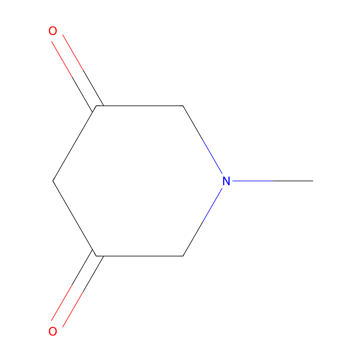 1-Methylpiperidine-3,5-dione molecular structure, CAS 66310-86-9