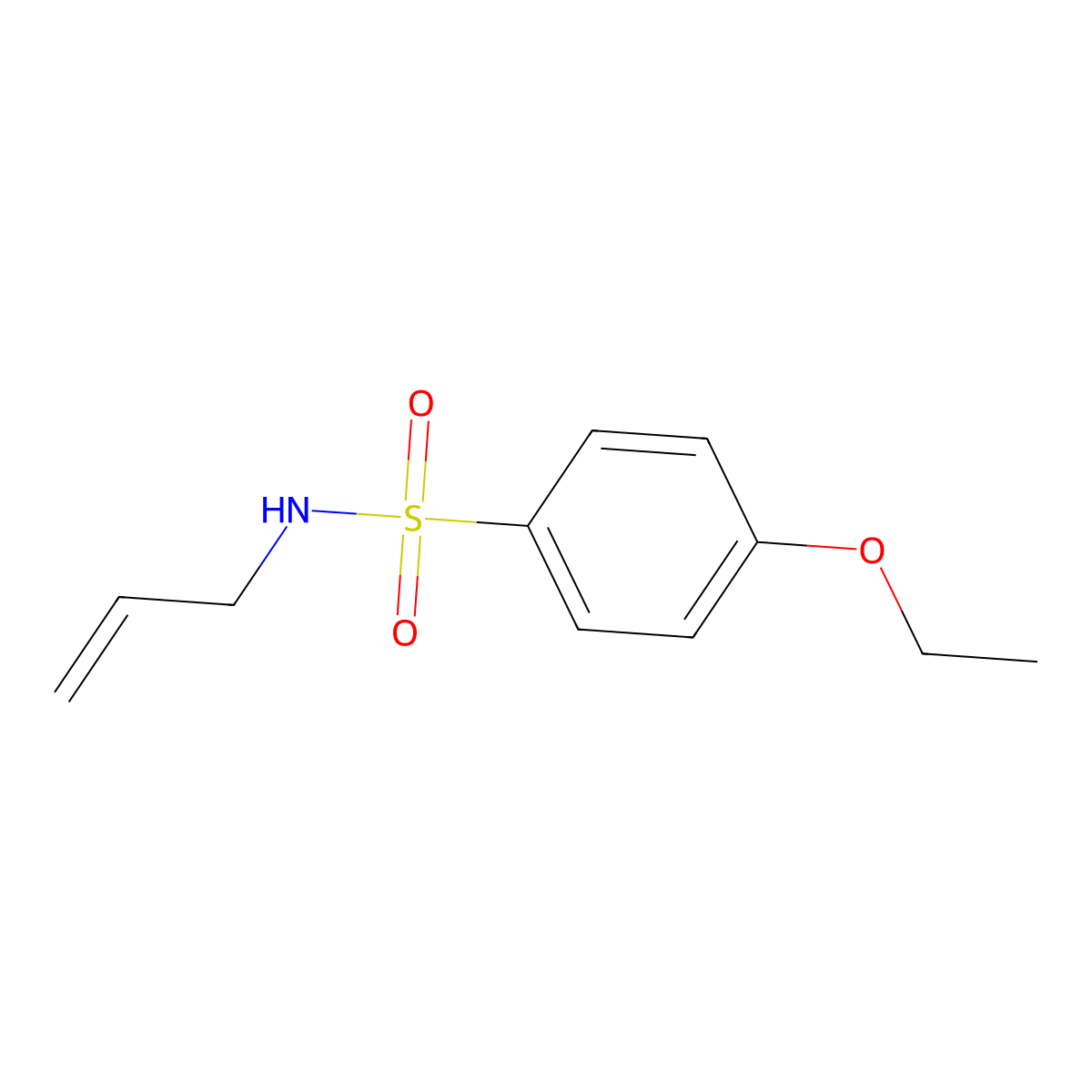 4-ethoxy-N-(prop-2-en-1-yl)benzene-1-sulfonamide molecular structure, CAS 663162-75-2