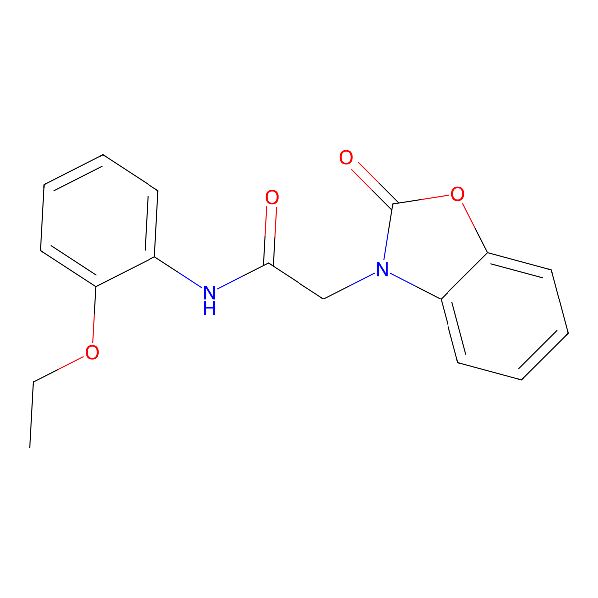 N-(2-ethoxyphenyl)-2-(2-oxo-1,3-benzoxazol-3-yl)acetamide molecular structure, CAS 663168-67-0