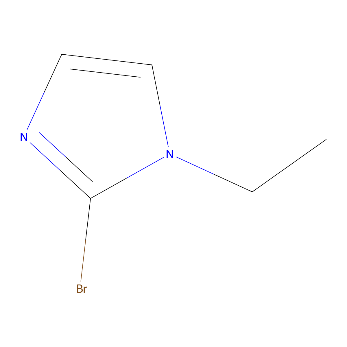 2-bromo-1-ethyl-1H-imidazole molecular structure, CAS 663171-12-8