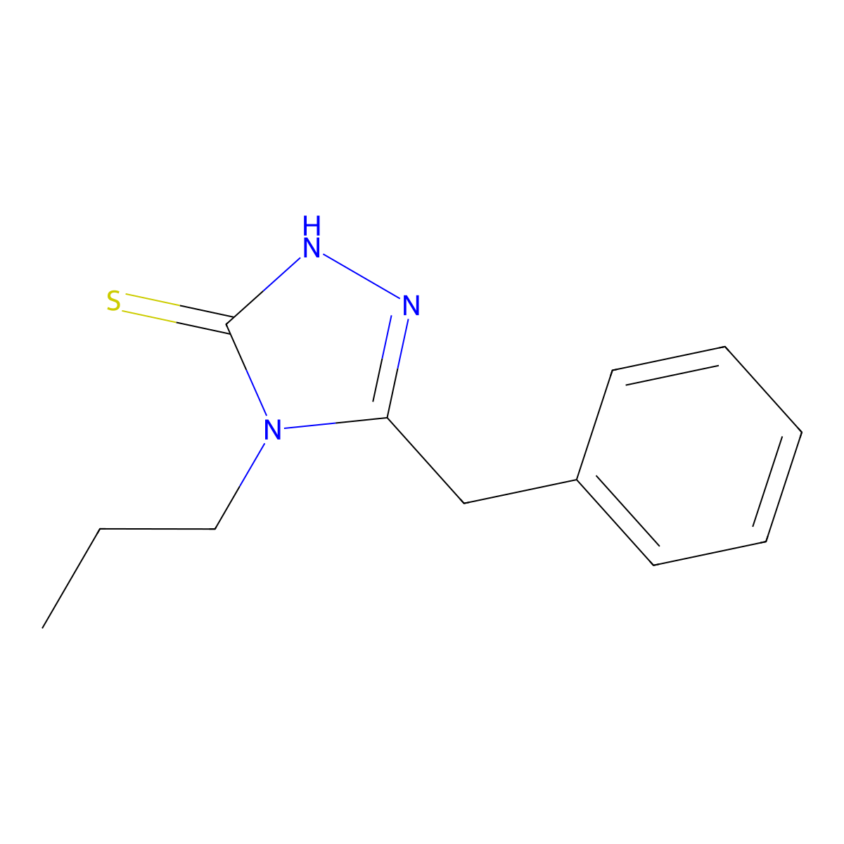 5-benzyl-4-propyl-4H-1,2,4-triazole-3-thiol molecular structure, CAS 663181-82-6