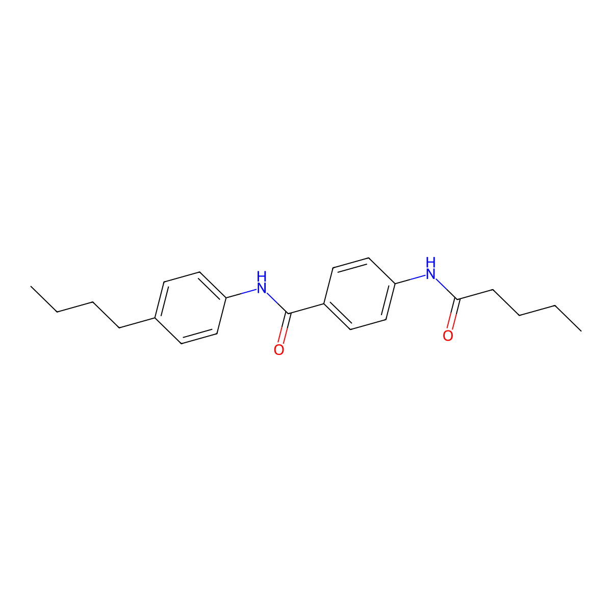 N-(4-butylphenyl)-4-(pentanoylamino)benzamide molecular structure, CAS 663183-54-8