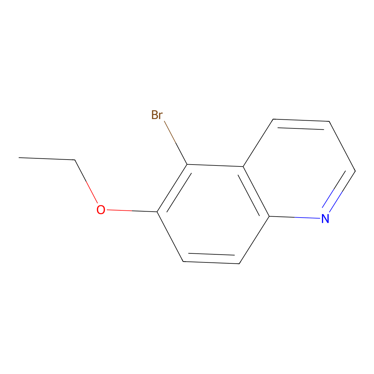 5-Bromo-6-ethoxyquinoline molecular structure, CAS 663193-90-6